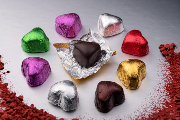 Bite size chocolate hearts (12g) - Image 3