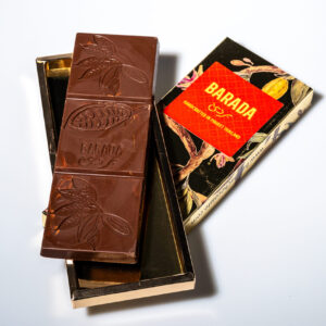 70% Dark chocolate with WILD roasted almond. 100g