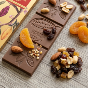 Milk Chocolate with Fruits and Nuts