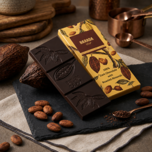 100% dark almonds chocolate Thailand Barada Phuket