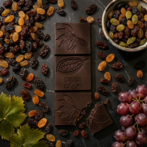 90% dark chocolate raisins Thailand Barada Phuket