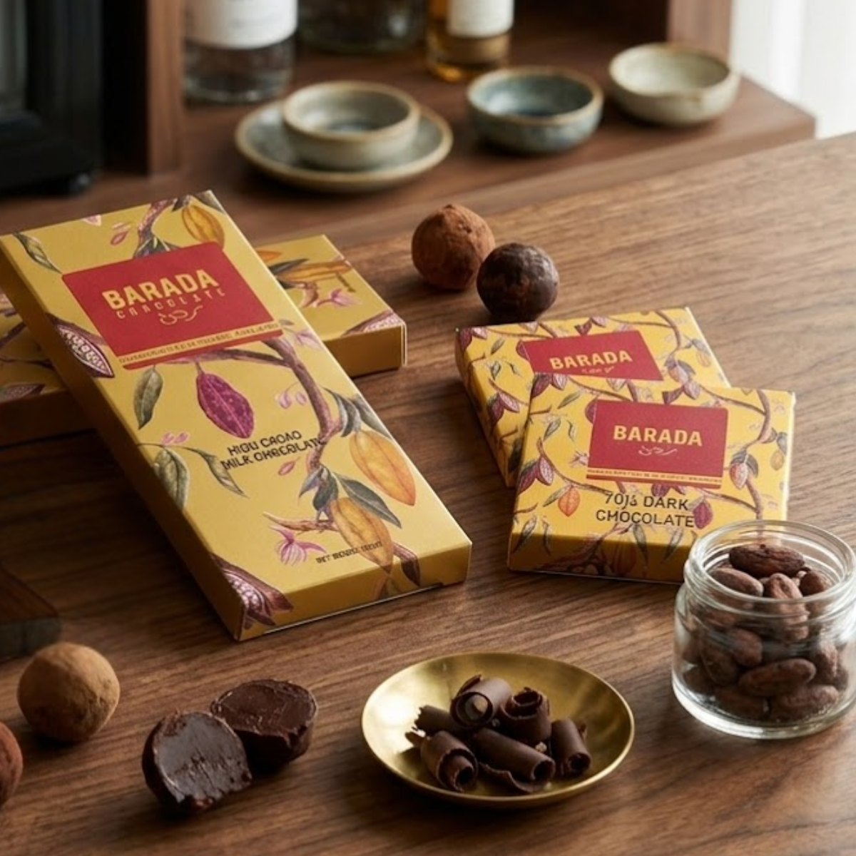 hotel minibar chocolate Thailand BARADA handcrafted bars