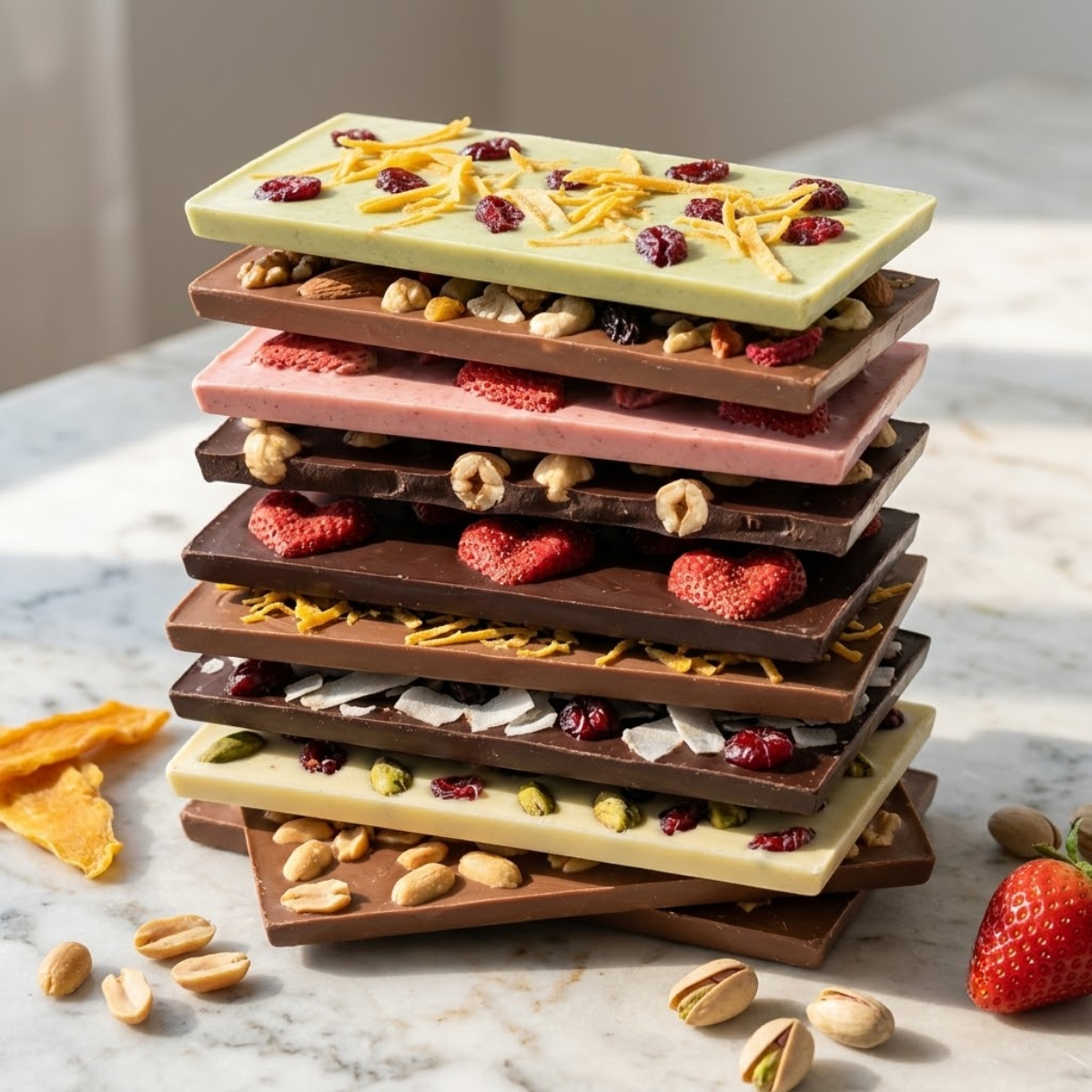 chocolat en vrac Thailand handmade chocolate slabs by weight Barada Phuket